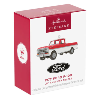 Mini Lil' American Trucks 1972 Ford F-100 2026 Metal Ornament, 0.75