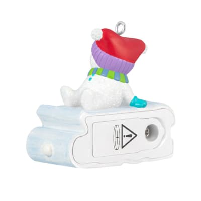 Mini A Snowy 2026 Ornament With Light, 1.25