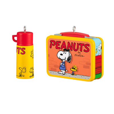 Mini The Peanuts® Gang Lunchbox Set Ornaments, Set of 2