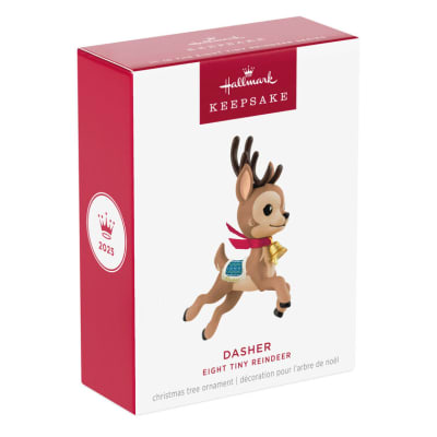 Eight Tiny Reindeer Dasher Ornament