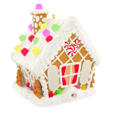 Disney Mickey and Friends Jolly Gingerbread House Musical Ornament With Light