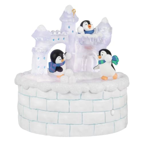 Snowball Fun Musical Ornament With Light and Motion