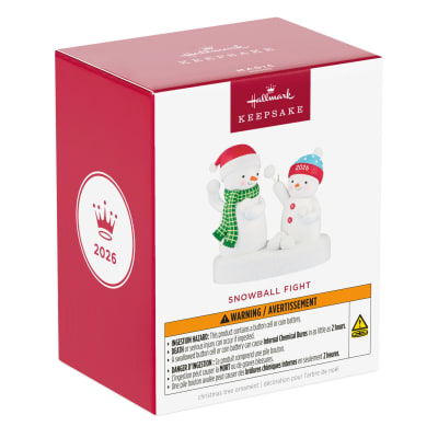 Snowball Fight 2026 Musical Ornament