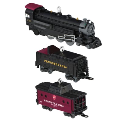 Mini Lionel® Pennsylvania Steam Locomotive Set Ornaments, Set of 3