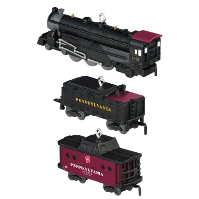 Mini Lionel® Pennsylvania Steam Locomotive Set Ornaments, Set of 3