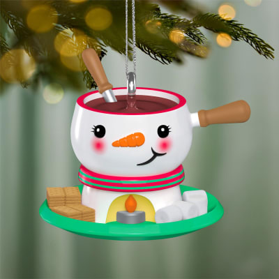 Mini Festive Fondue Ornament, 1