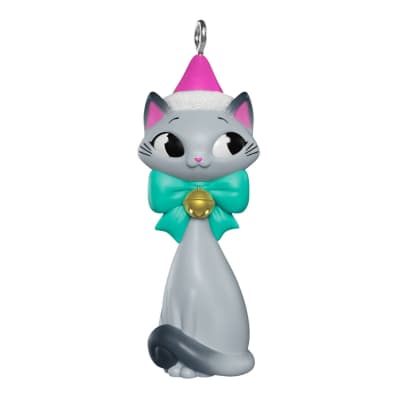 Mini Christmas Kitty Ornament, 1.25