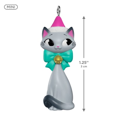 Mini Christmas Kitty Ornament, 1.25