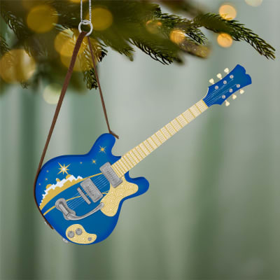 Go Tell It On the Mountain Guitar Musical Ornament