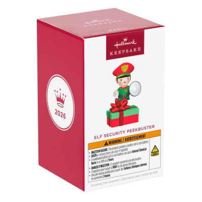 Elf Security Peekbuster Ornament With Motion-Activated Sound and Light