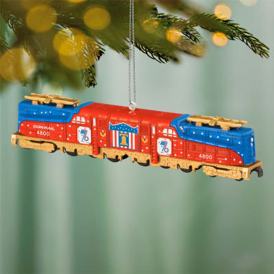 Lionel® Trains Conrail Bicentennial GG1 Locomotive With Gold Accents Metal Ornament