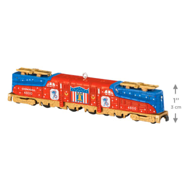 Lionel® Trains Conrail Bicentennial GG1 Locomotive With Gold Accents Metal Ornament