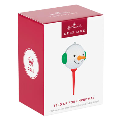 Teed Up for Christmas Ornament