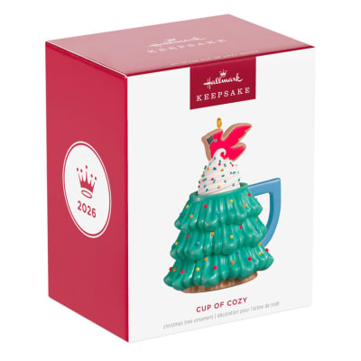 Cup of Cozy Porcelain Ornament
