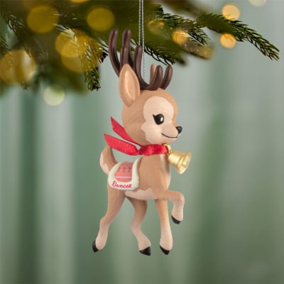 Eight Tiny Reindeer Dancer Ornament