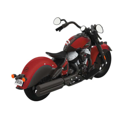 Indian Chief Vintage 125th Anniversary Edition Motorcycle 2026 Metal Ornament