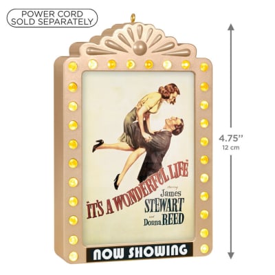 It's a Wonderful Life 80th Anniversary Now Showing Ornament With Light