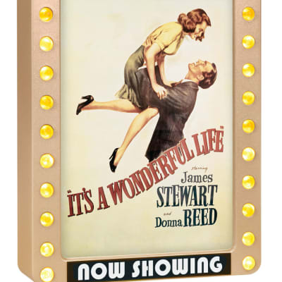 It's a Wonderful Life 80th Anniversary Now Showing Ornament With Light