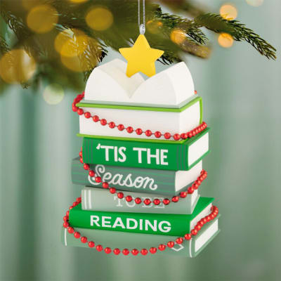 Light Holiday Reading Ornament