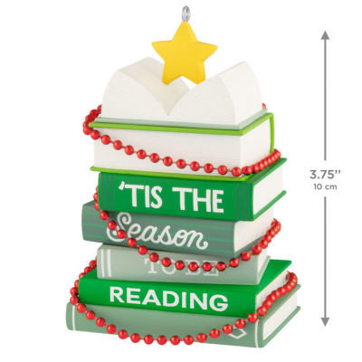 Light Holiday Reading Ornament