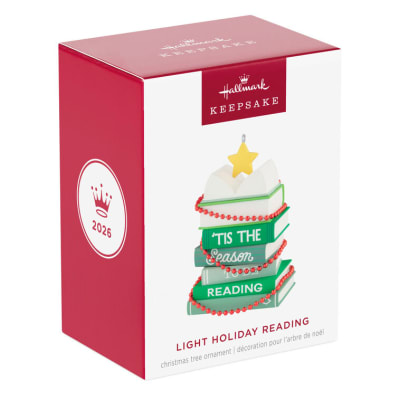 Light Holiday Reading Ornament