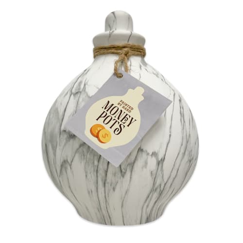 Money Pot | Carrara Ceramic Smash Bank