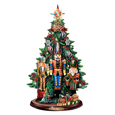 The Ultimate Nutcracker Christmas Tree Musical Illuminated Figurine