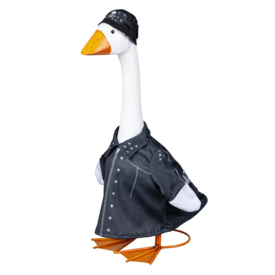 Giddy the Goose | Porch Goose Outfit, Biker
