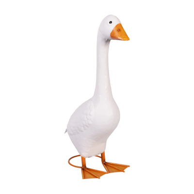 Giddy the Goose | Metal Porch Goose Statue