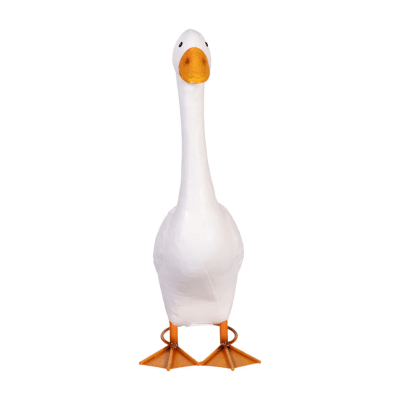 Giddy the Goose | Metal Porch Goose Statue