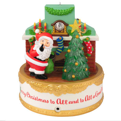 The Night Before Christmas Ornament With Light, Sound and Motion