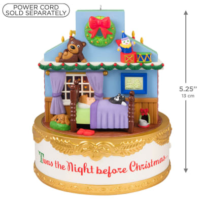 The Night Before Christmas Ornament With Light, Sound and Motion