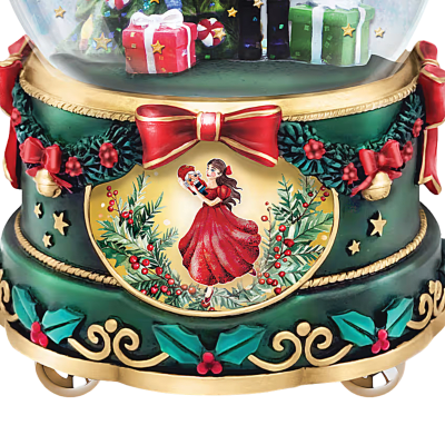 Christmas Nutcracker Musical Glitter Globe Figurine