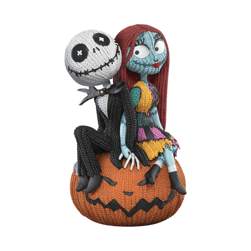 Disney Tim Burton's The Nightmare Before Christmas 'Jack and Sally' Yarn Figurine