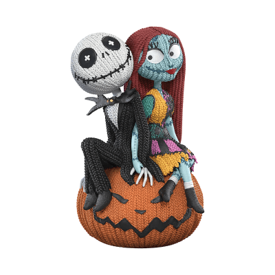 Disney Tim Burton's The Nightmare Before Christmas 'Jack and Sally' Yarn Figurine