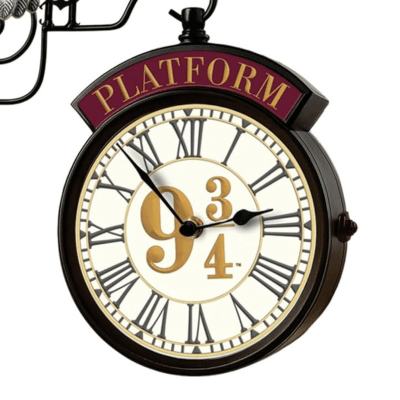 Harry Potter™ 'Platform 9 3/4' King’s Cross Station Two-Sided Illuminated Wall Clock