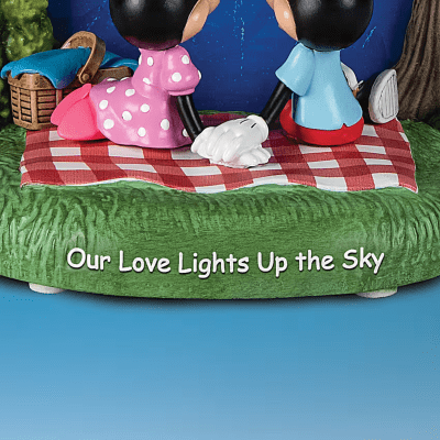Disney Mickey Mouse and Minnie Mouse 'Our Love Lights Up The Night' Illuminated Figurine