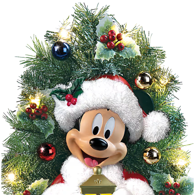 Disney Mickey Mouse 'Warm Welcome' Illuminated Christmas Wreath