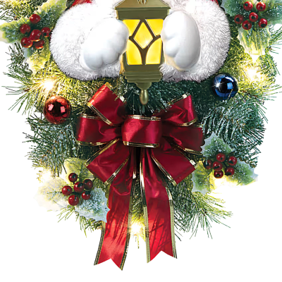 Disney Mickey Mouse 'Warm Welcome' Illuminated Christmas Wreath