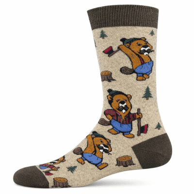Socksmith Men's 'Knotty Beaver' Hemp Heather Socks