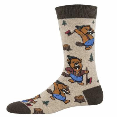 Socksmith Men's 'Knotty Beaver' Hemp Heather Socks