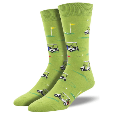 Socksmith Men's 'Putting Around' Green Heather Socks