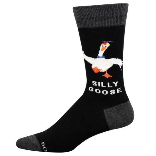 Socksmith Men's 'Silly Goose' Black Socks