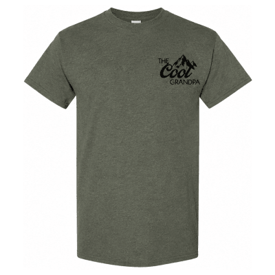 The Cool Grandpa T-Shirt - Military Green