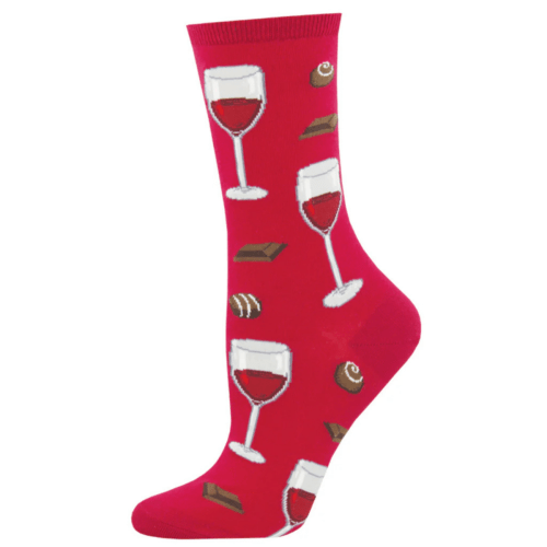 Socksmith Women's 'Time To Wine Down' Berry Socks