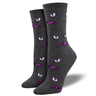 Socksmith Women's 'Eyeing You' Black Socks