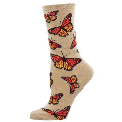Socksmith Women's 'Social Butterfly' Blue Heather Socks