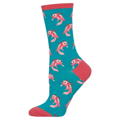 Socksmith Women's 'Axolotl' Teal Socks