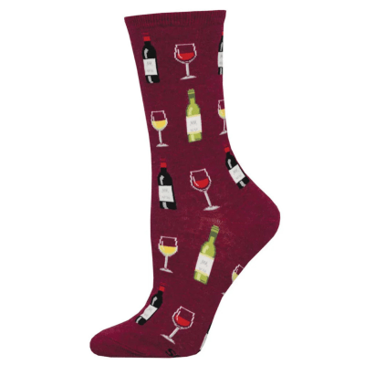 Socksmith Women's 'Fine Wine' Gray Heather Socks