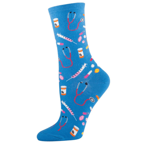 Socksmith Women's 'Meds' Black Socks